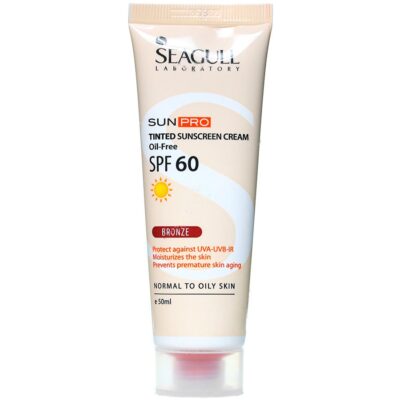 ضد آفتاب پوست مختلط و معمولی - کرم ضد آفتاب SPF60 سان پرو رنگ برنزه
