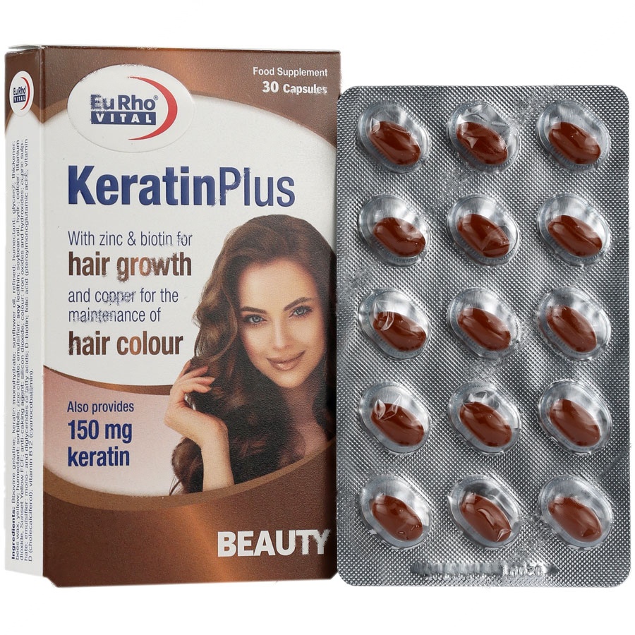 کراتین پلاس یوروویتال (30 عددی) - کراتین پلاس یوروویتال (30 عددی)
