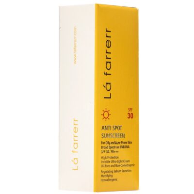 کرم ضد آفتاب و ضدلک بی رنگ پوست چرب و مستعد آکنه SPF30 - Image 3