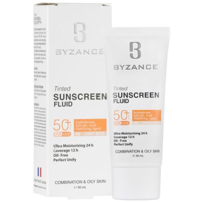 - فلوئید ضد آفتاب رنگی SPF50 پوست چرب (بژ روشن (10))