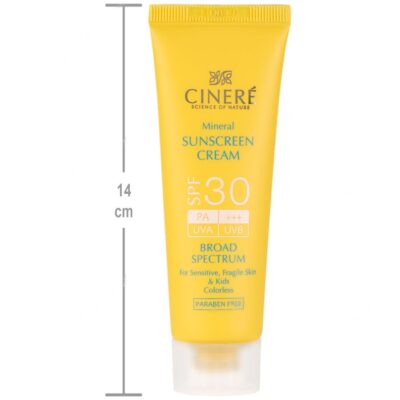 کرم ضد آفتاب مینرال سینره SPF30 بی رنگ - Image 4