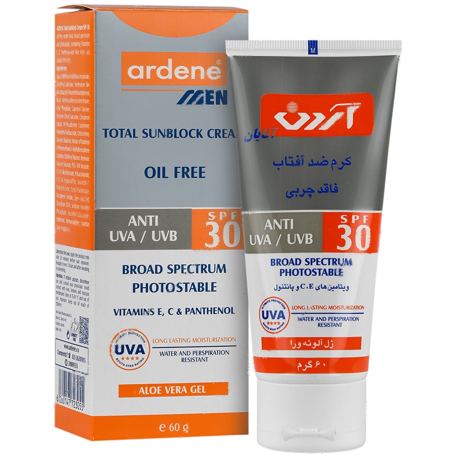 کرم ضد آفتاب آقایان SPF30 ضد آفتاب انواع پوست - کرم ضد آفتاب آقایان SPF30
