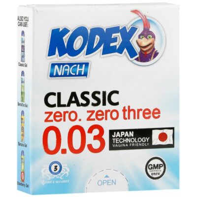 - کاندوم فوق العاده نازک کلاسیک 0.03 (3 عددی)