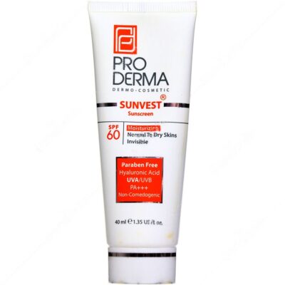 - ضد آفتاب و مرطوب کننده SPF60 سان وست (بی رنگ)