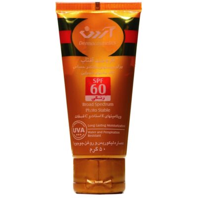 ضد آفتاب پوست خشک - کرم ضد آفتاب رنگی SPF60 برای پوست های خشک و حساس