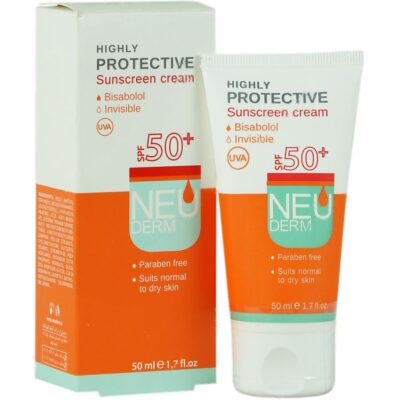 - کرم ضدآفتاب هایلی پروتکتیو SPF50 (بی رنگ)