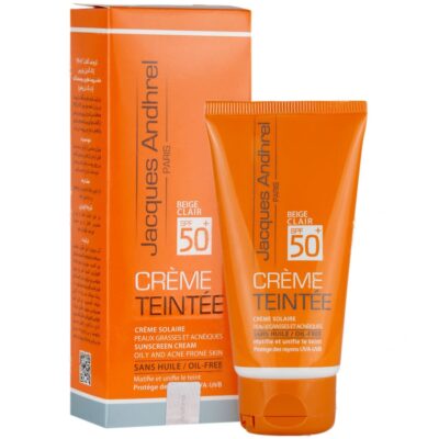 - کرم ضد آفتاب پوست چرب و مستعد آکنه SPF50 (بژ روشن)