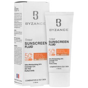 - فلوئید ضد آفتاب رنگی SPF50 پوست چرب (برنزه (40))