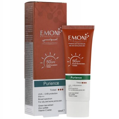 - کرم ضد آفتاب فلوئید پیورینس SPF50 (رنگی)