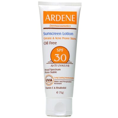 ضد آفتاب پوست چرب - لوسیون ضد آفتاب فاقد چربی SPF30 آردن