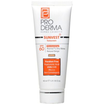 - ضد آفتاب و مرطوب کننده SPF60 سان وست (بژ طبیعی)