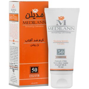 ضد آفتاب انواع پوست - کرم ضد آفتاب مدیلن SPF50