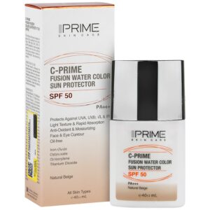 - فلوئید ضد آفتاب ویتامین سی پرایم SPF50 (بژ طبیعی)