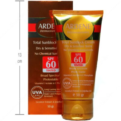 کرم ضد آفتاب رنگی SPF60 برای پوست های خشک و حساس - Image 4