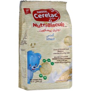 - سرلاک نوتری بیسکوییت گندمی (80 گرم)