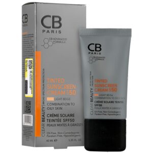 - کرم ضد آفتاب پوست مختلط تا چرب SPF50 (بژ روشن)