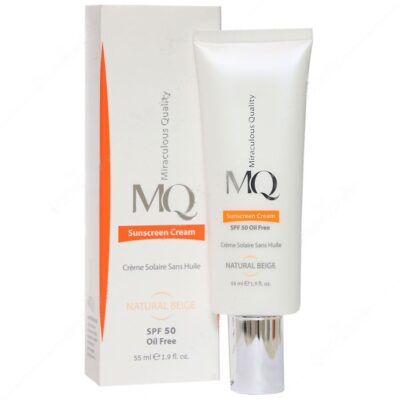 - کرم ضد آفتاب فاقد چربی SPF50 ام کیو (بژ طبیعی)