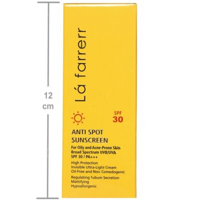 کرم ضد آفتاب و ضدلک بی رنگ پوست چرب و مستعد آکنه SPF30 - Image 4