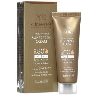 کرم ضد آفتاب مینرال سینره SPF30 بژ طبیعی - Image 2