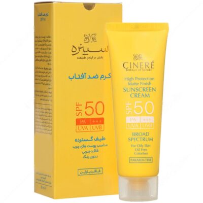 ضد آفتاب پوست چرب - کرم ضد آفتاب پوست چرب مات فینیش SPF50