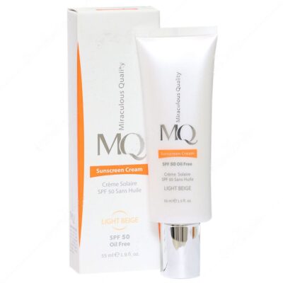 - کرم ضد آفتاب فاقد چربی SPF50 ام کیو (بژ روشن)