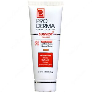 - ضد آفتاب و ضد چروک انواع پوست SPF90 سان وست (بژ طبیعی (2))