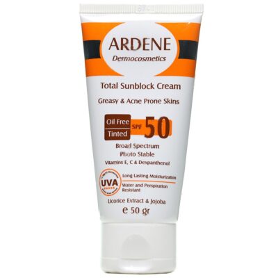 ضد آفتاب پوست چرب - کرم ضد آفتاب فاقد چربی رنگی SPF50
