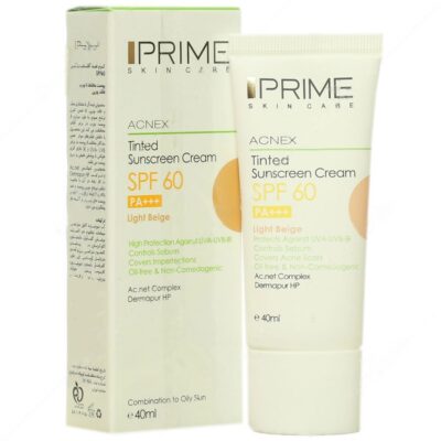 - کرم ضد آفتاب رنگی SPF60 (بژ روشن)