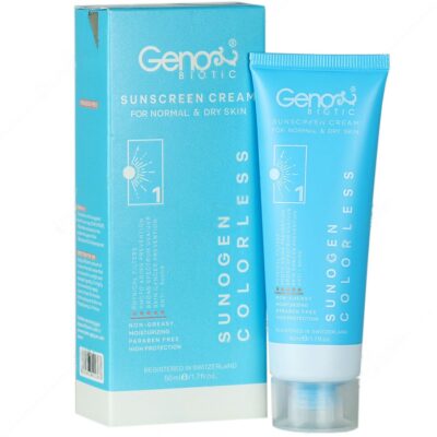 - کرم ضد آفتاب پوست خشک SPF50 سانوژن (بی رنگ)