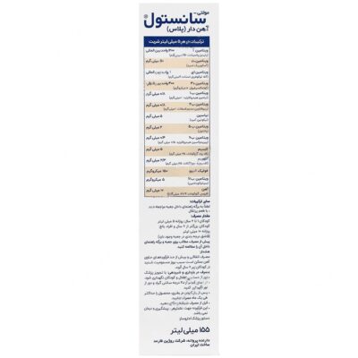 مولتی ویتامین سانستول پلاس آهن - Image 2