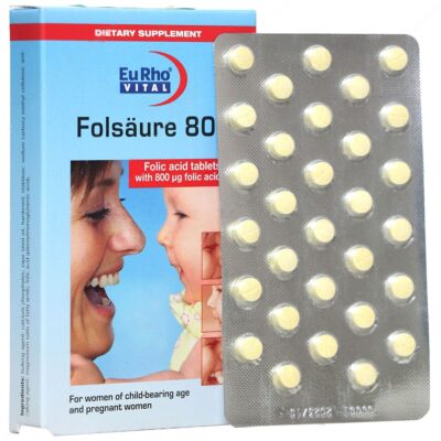 فولیک اسید - فولیک اسید 800 میکرو گرم 60 عددی