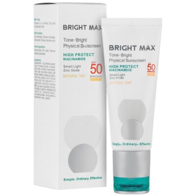 - ضد آفتاب فیزیکال تن برایت SPF50 (طبیعی)