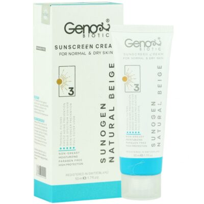 - کرم ضد آفتاب پوست خشک SPF50 سانوژن (بژ طبیعی (2))