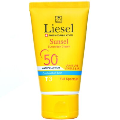 - کرم ضد آفتاب پوست مختلط سانسل SPF50 (بژ تیره T3)