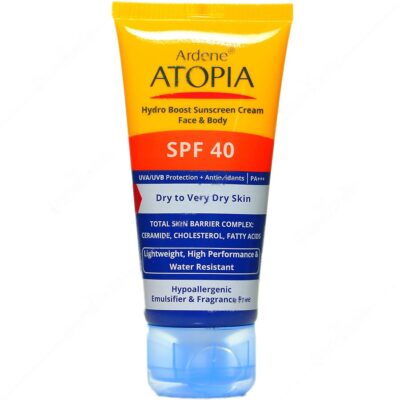 ضد آفتاب پوست خشک - کرم ضد آفتاب رطوبت رسان آتوپیا SPF40