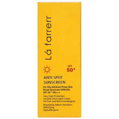 ضد آفتاب پوست چرب - کرم ضد آفتاب و ضدلک بی رنگ پوست های چرب +SPF50