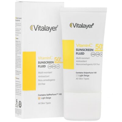 - فلوئید ضد آفتاب ویتامین سی SPF50 (بژ روشن)