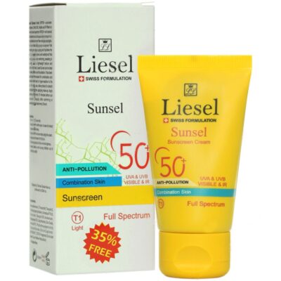 - کرم ضد آفتاب پوست مختلط سانسل SPF50 (بژ روشن T1)