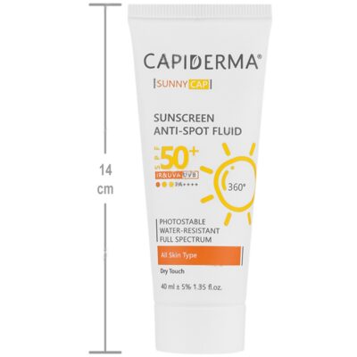 فلوئید ضد آفتاب روشن کننده SPF50 سانی کپ - Image 4