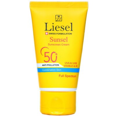 - کرم ضد آفتاب پوست مختلط سانسل SPF50 (بی رنگ)