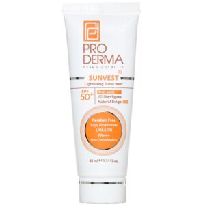 - ضد آفتاب و روشن کننده لک پوست SPF50 سان وست (بژ طبیعی (20))