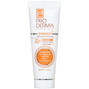 - ضد آفتاب و روشن کننده لک پوست SPF50 سان وست (بژ روشن (10))