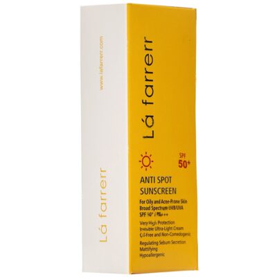 کرم ضد آفتاب و ضدلک بی رنگ پوست های چرب +SPF50 - Image 3