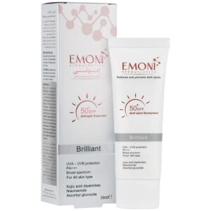 - کرم ضد آفتاب ضد لک برلیانت SPF50 (بی رنگ)