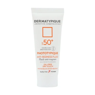 فلوئید ضد آفتاب بی رنگ پوست قرمز و حساس SPF50 درماتیپیک 40 میلی لیتر