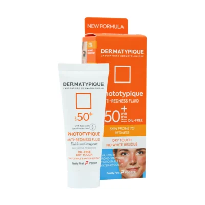 فلوئید ضد آفتاب بی رنگ پوست قرمز و حساس SPF50 درماتیپیک 40 میلی لیتر - Image 2